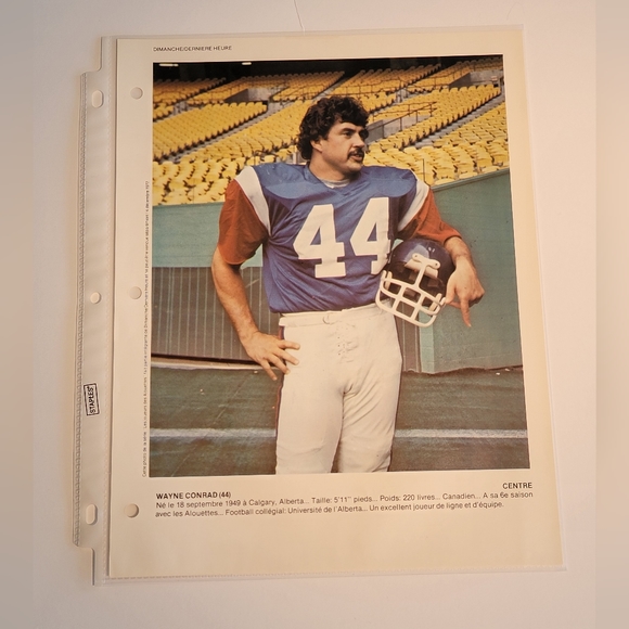 1977 Montreal Alouettes CFL Dimanche Derniere Heure Football Prints - Picture 6 of 8